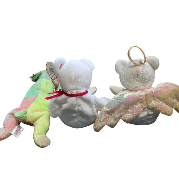 Lot of 3 Vintage Ty Beanie Babies Plush Bears - Picture 6 of 8